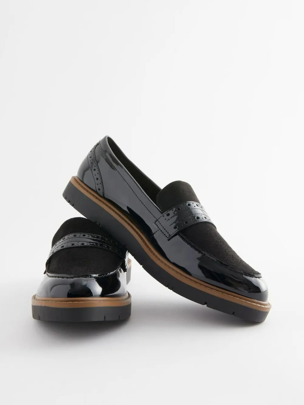Next Forever Comfort® Brogue Loafers^Women Wide Fit & Extra Wide Fit|Flats