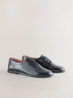 Next Black Forever Comfort® Formal Round Toe Lace Up Shoes^Women Flats