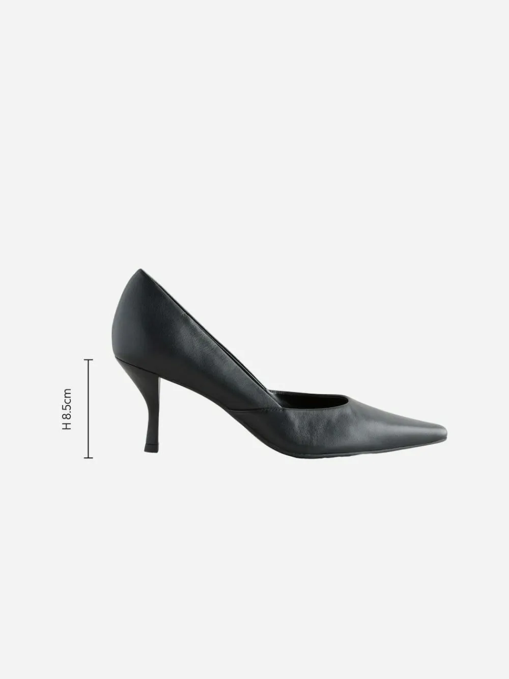 Discount Next Forever Comfort® Leather Pointed Toe Heeled Court Shoes Black