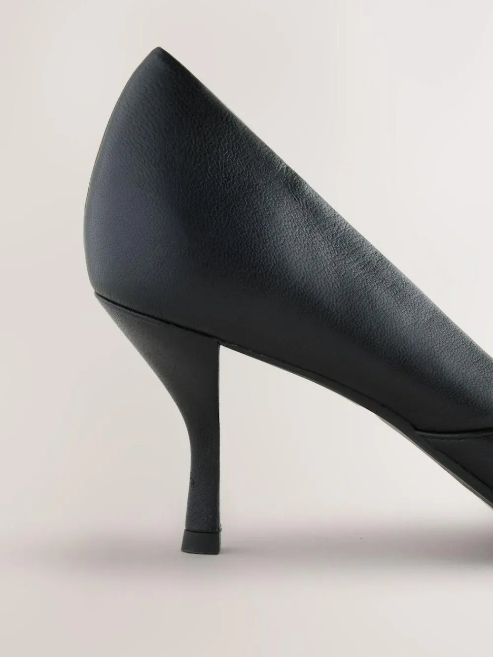 Discount Next Forever Comfort® Leather Pointed Toe Heeled Court Shoes Black
