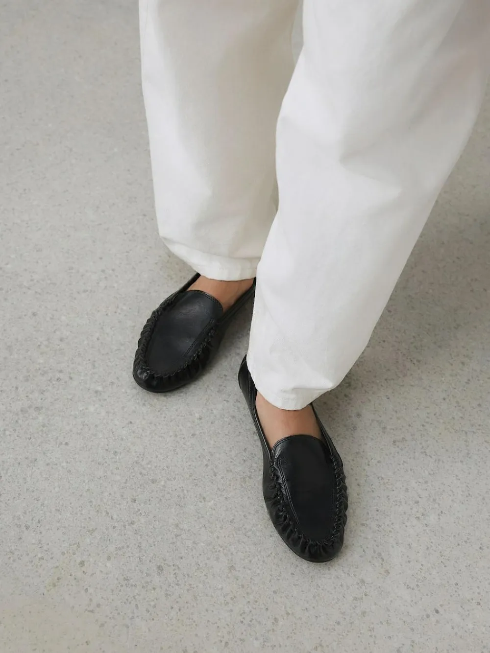 Next Forever Comfort® Soft Ruched Loafers^Women Flats