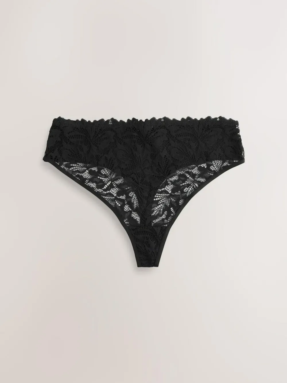 Next High Waisted Thong Lace Front NVPL Knickers 3 Pack^Women Panties|All Lingerie