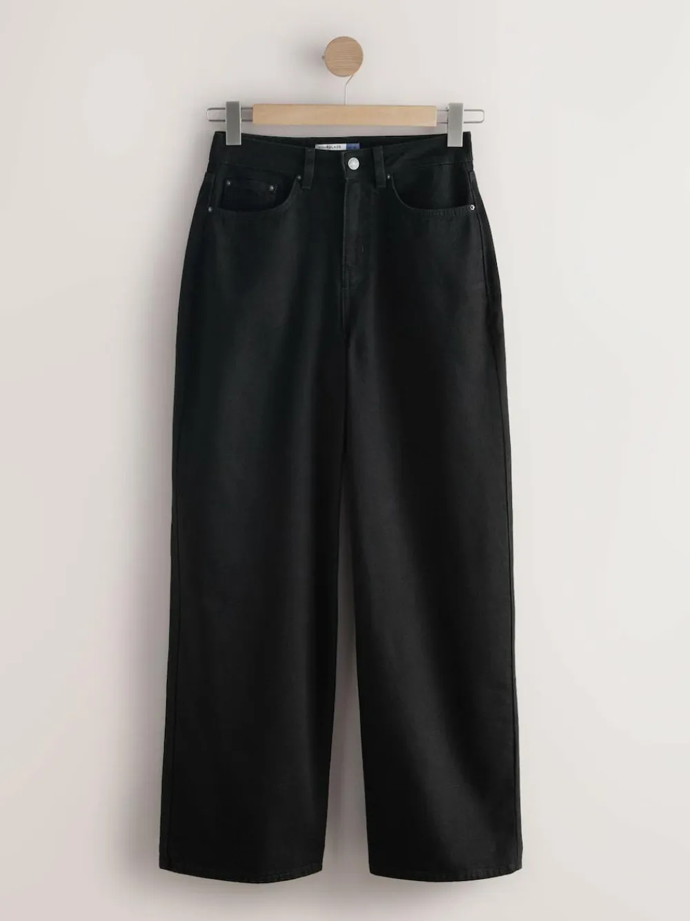 Next Black Hourglass High Rise Palazzo Wide Leg Jeans^Women Jeans|Jeans