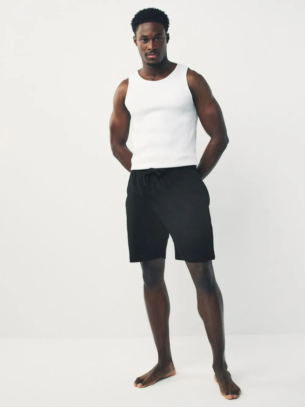 Next Jersey Pyjamas Shorts 3 Pack Black
