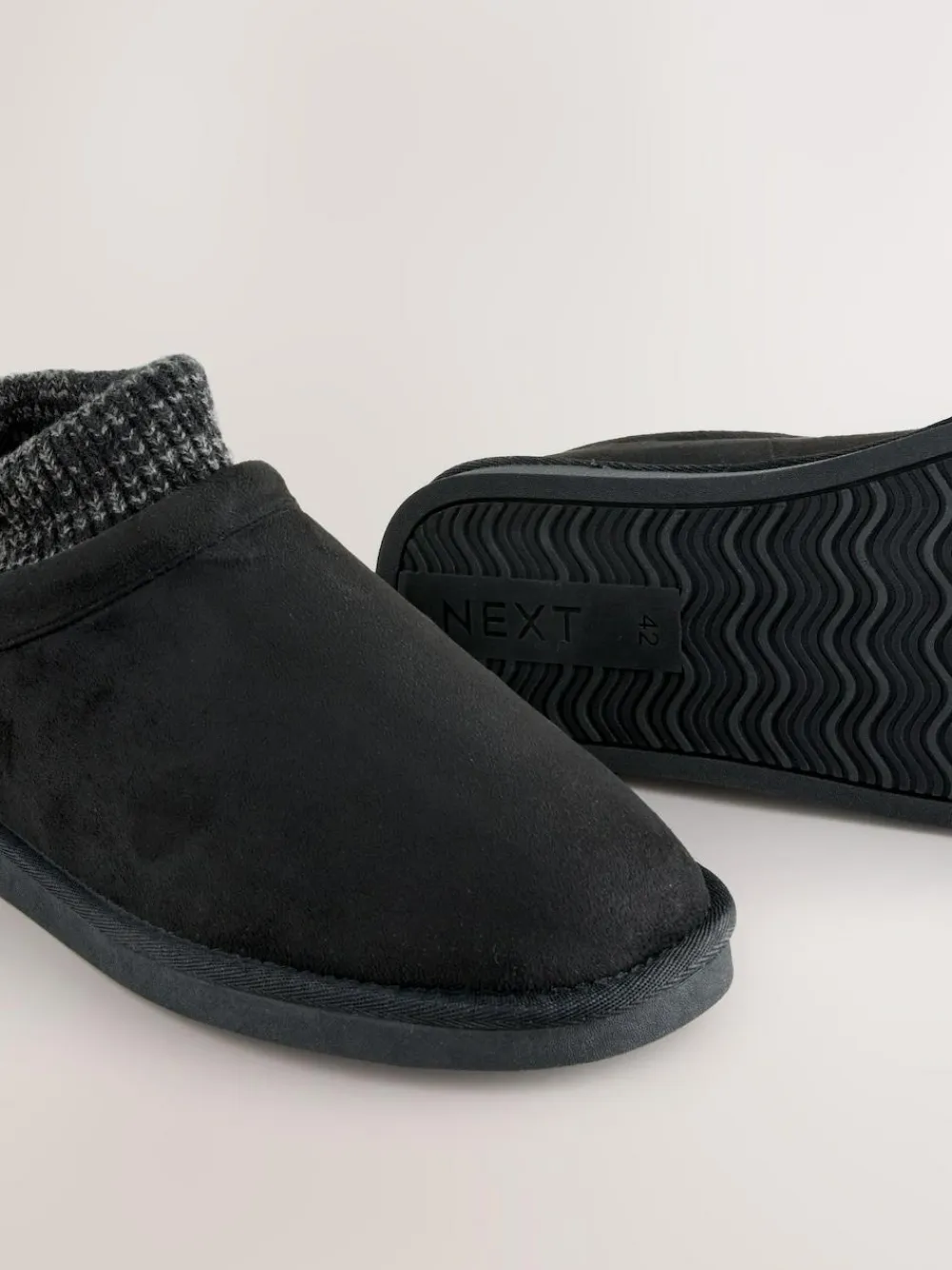Next Knitted Cuff Boot Slippers^ Slippers|Slippers