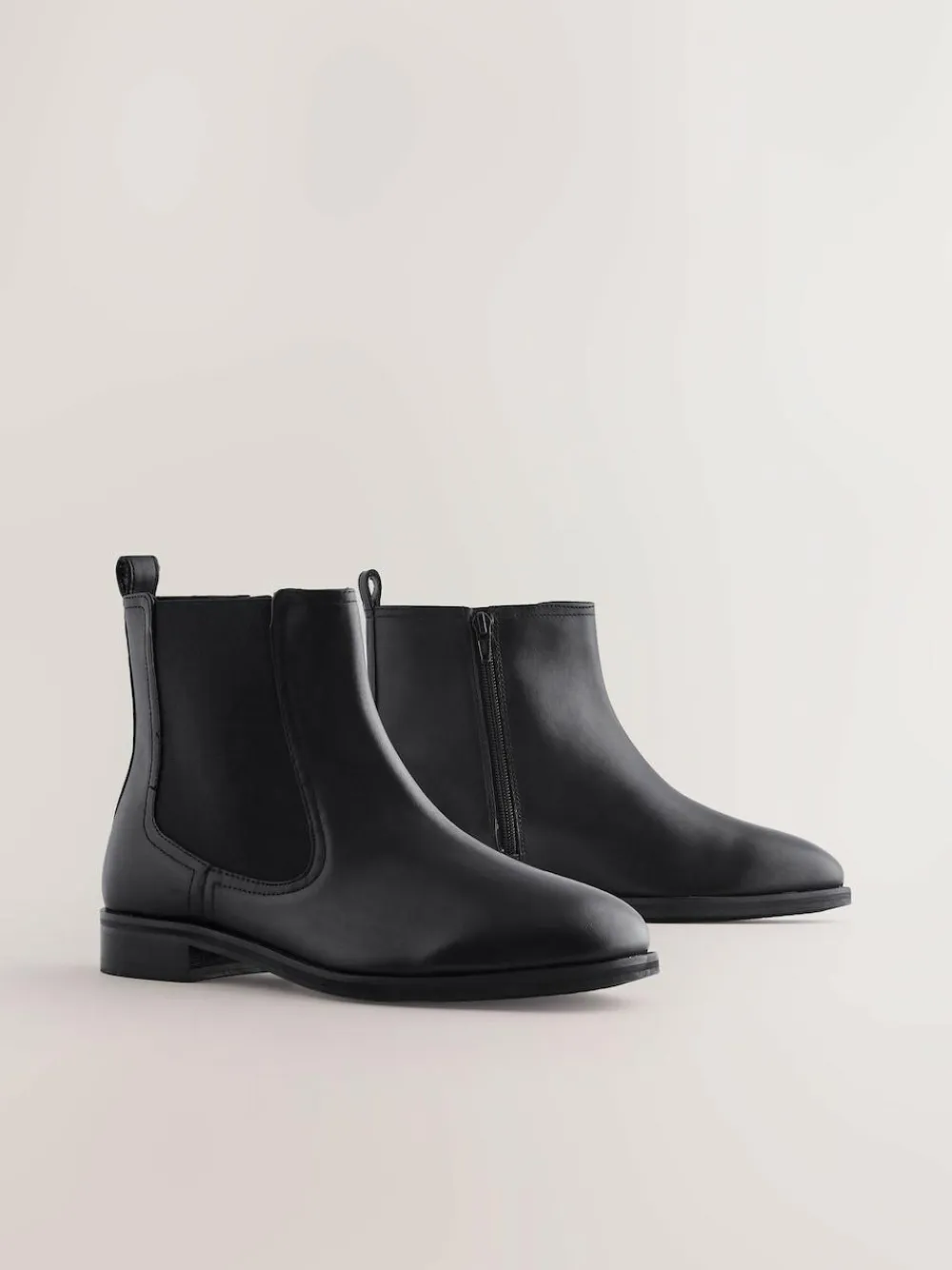 Sale Next Extra Wide Fit Forever Comfort® Chelsea Ankle Boots Black Leather