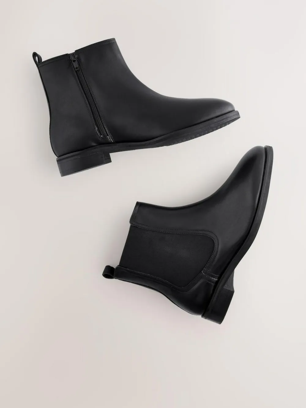 Sale Next Extra Wide Fit Forever Comfort® Chelsea Ankle Boots Black Leather