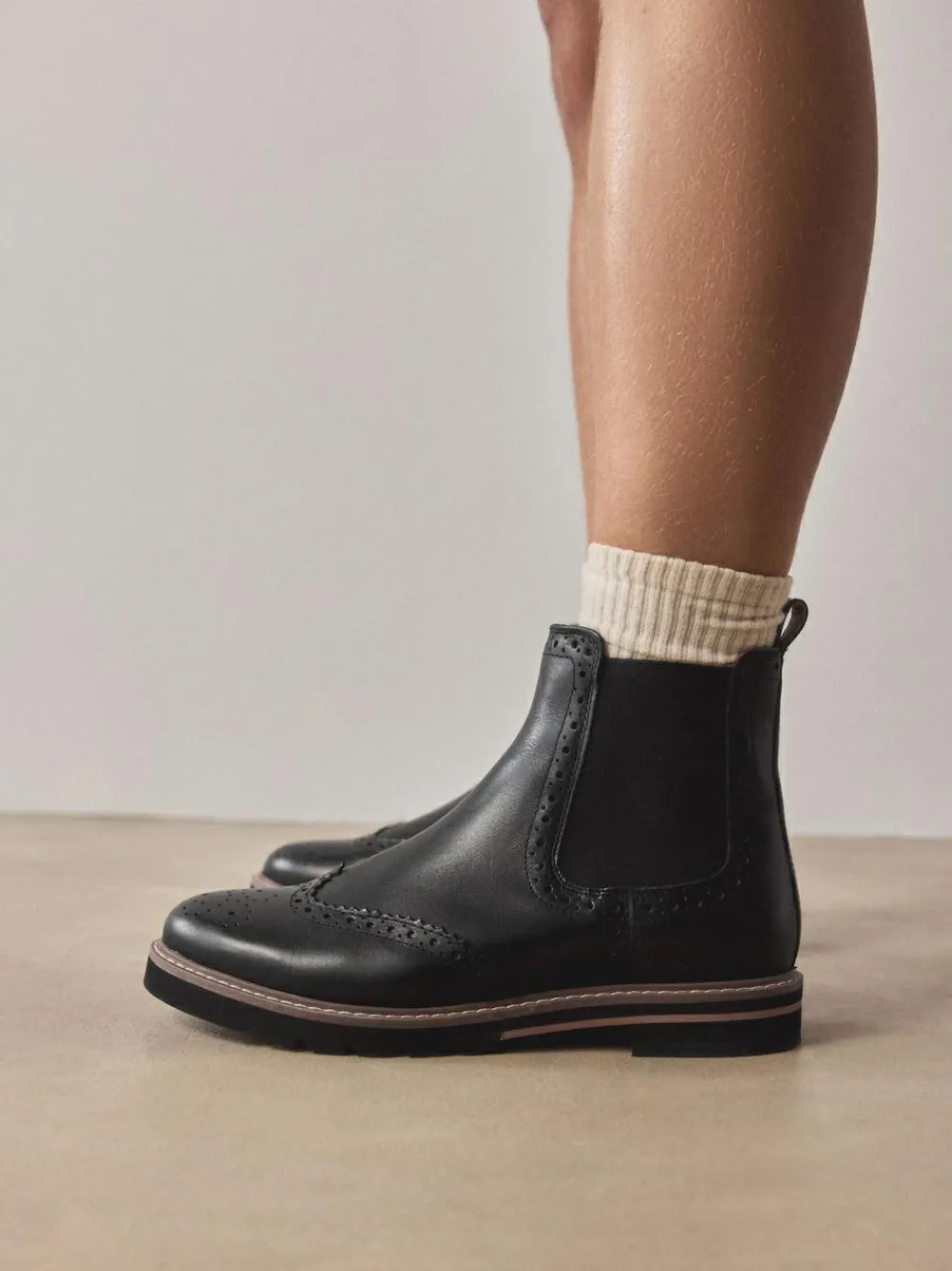 Next Forever Comfort® Brogue Detail Chelsea Boots^Women Boots & Wellies|Boots