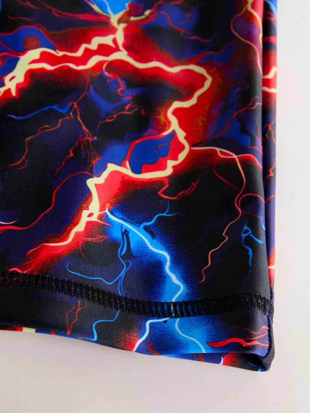 Next Black Lightening Bolt Short Sleeve Rash Vest (1.5-16yrs)^BOY Swimwear