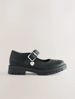 Next Black Lilo & Stitch Mary Jane School Shoes^ Shoes