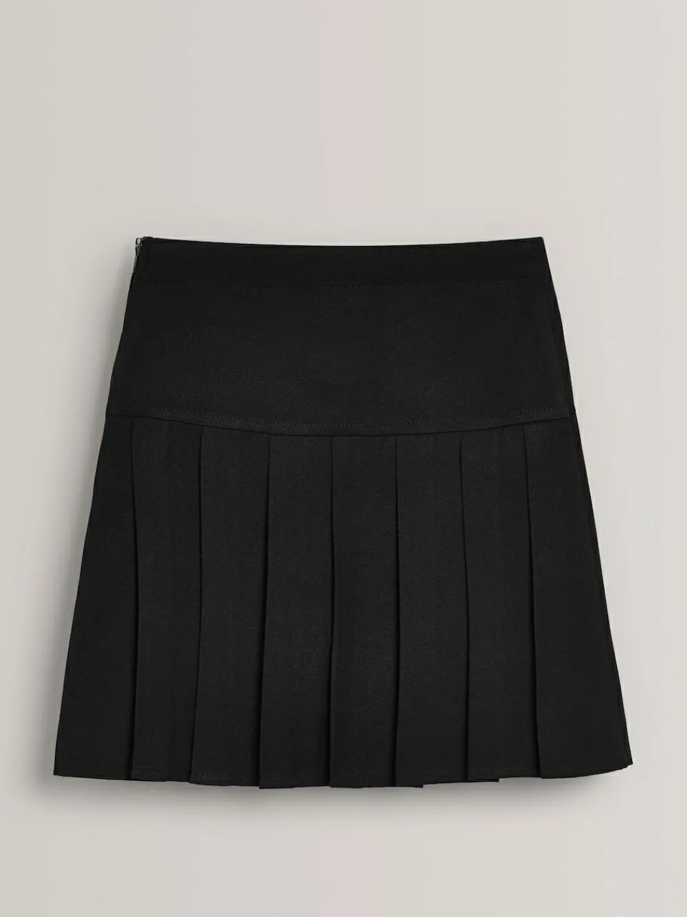 Outlet Next Black Longer Length Regular Waist 2 Pack Pleated School Skirts (3-16yrs)