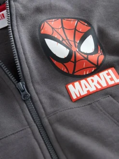 Outlet Next Black Marvel Zip Through Hoodie (9mths-8yrs)