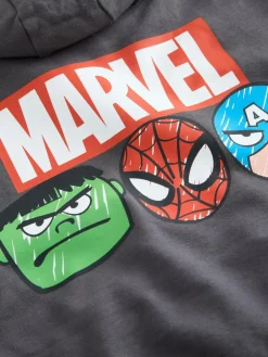 Outlet Next Black Marvel Zip Through Hoodie (9mths-8yrs)
