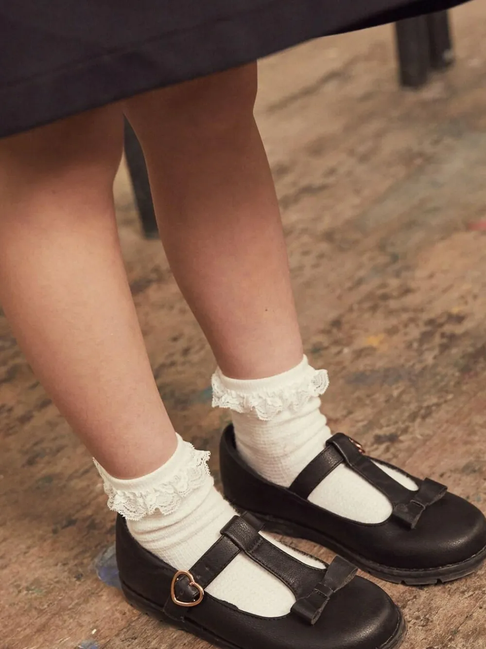 Next Wide Fit (G) School Junior Bow T-Bar Shoes^ Shoes