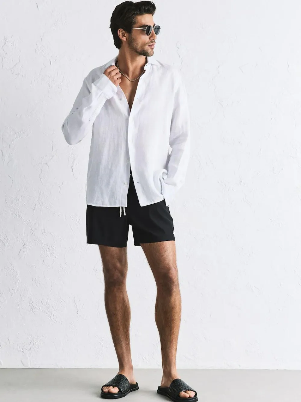 Next Motion-Flex 5 Inch Swim Shorts Black