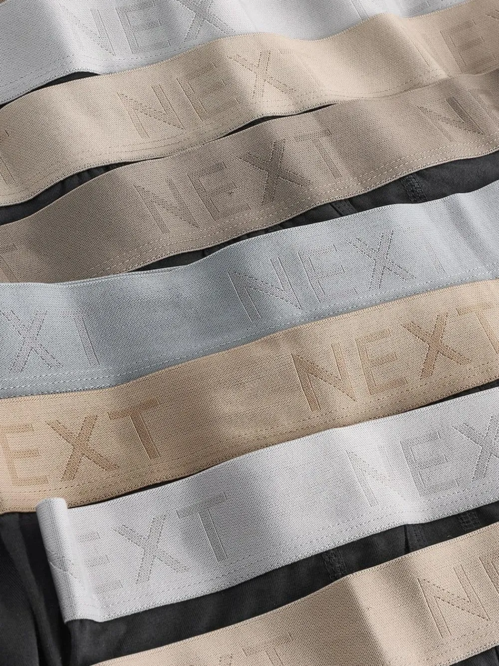 Hot Next Black Neutral Waistbands A-Front Boxers 10 Pack