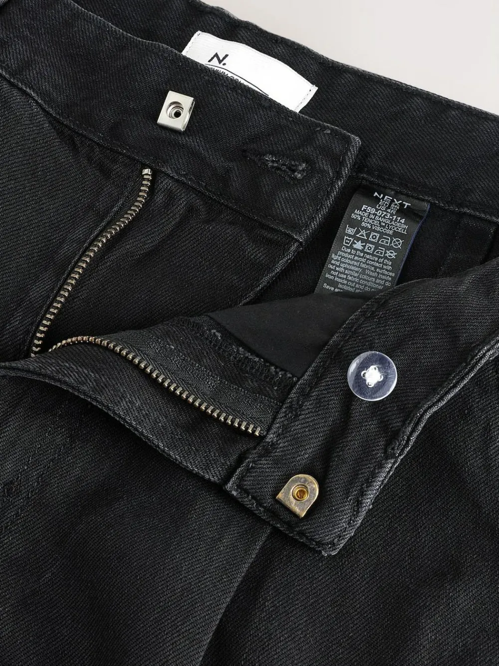 Best Next N.Premium High Rise Culotte Jeans Black
