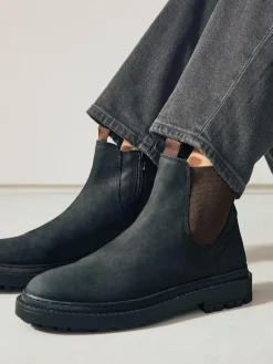 Next Forever Comfort® Round Toe Chelsea Boots^Women Wide Fit & Extra Wide Fit