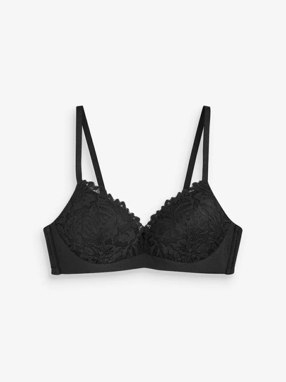 Next Black Pad Non Wire Lace Ultimate Comfort Bra