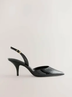 Next Forever Comfort® Pointed Toe Curvy Slingback Heels^Women Heels