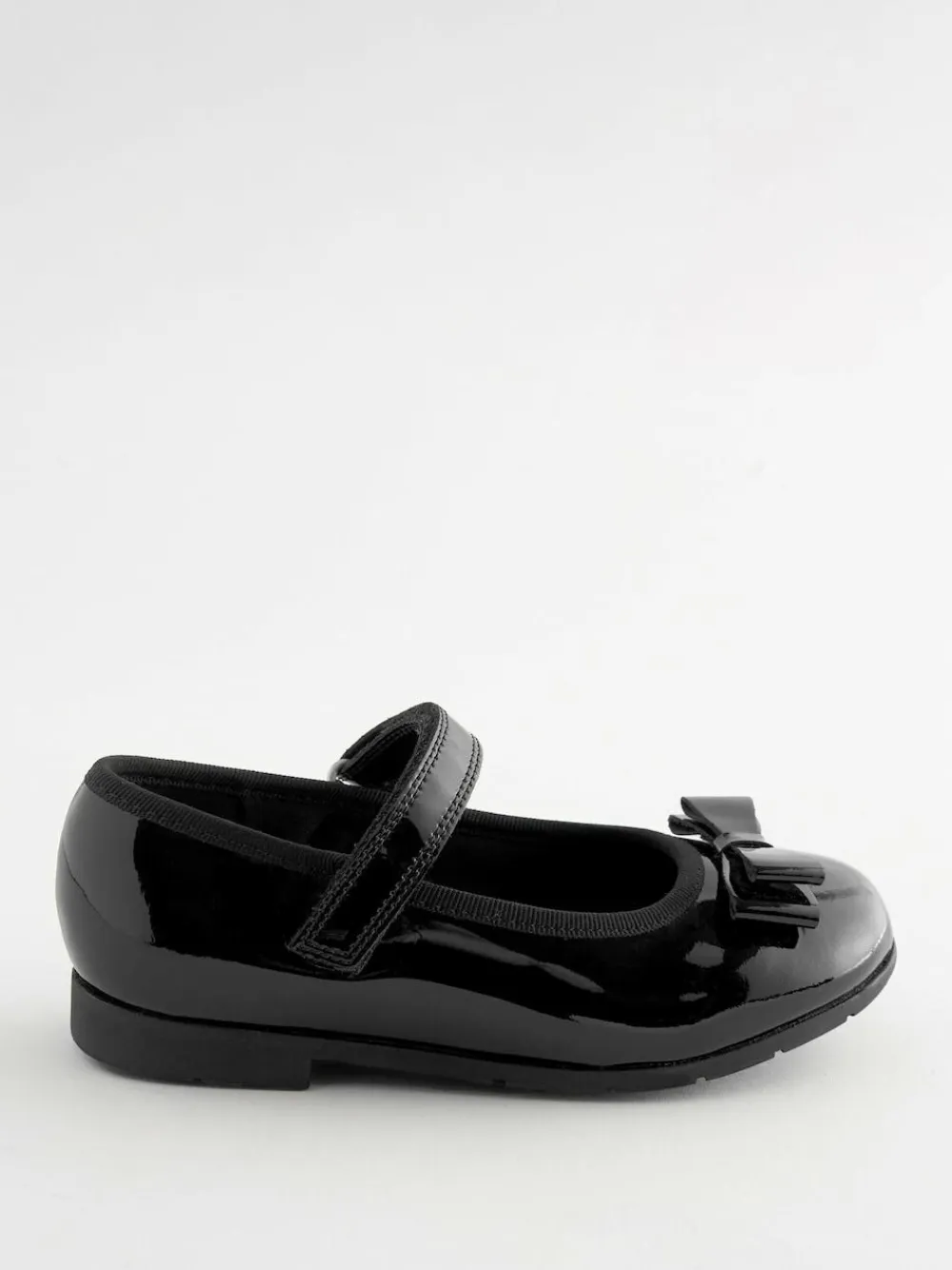 Sale Next Black Patent Standard Fit (F) School Leather Bow Mary Jane Shoes