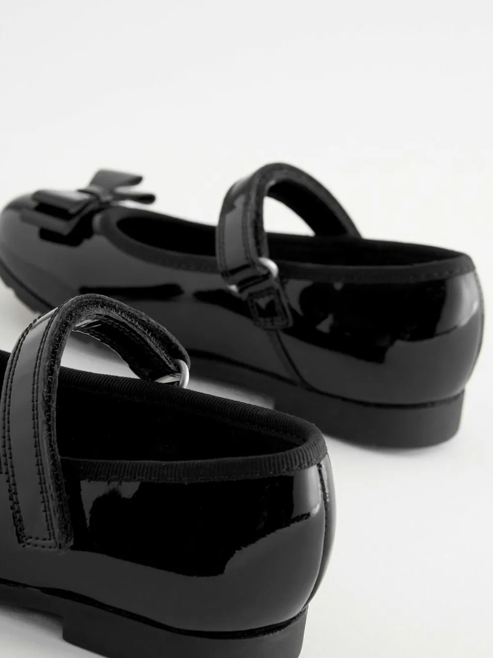 Sale Next Black Patent Standard Fit (F) School Leather Bow Mary Jane Shoes