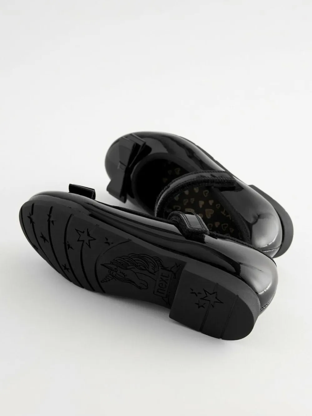 Sale Next Black Patent Standard Fit (F) School Leather Bow Mary Jane Shoes