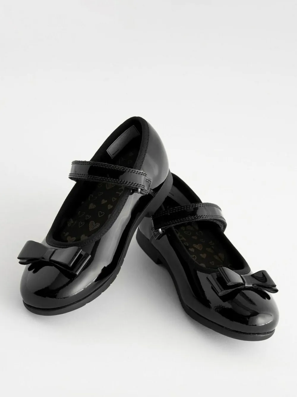 Sale Next Black Patent Standard Fit (F) School Leather Bow Mary Jane Shoes