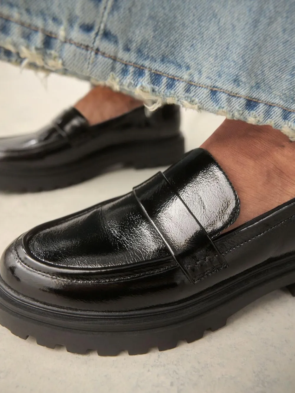 Next Standard/Wide Fit Chunky Loafers^Women Wide Fit & Extra Wide Fit|Flats