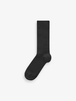 Next Black Pattern Modal Signature Socks 4 Pack