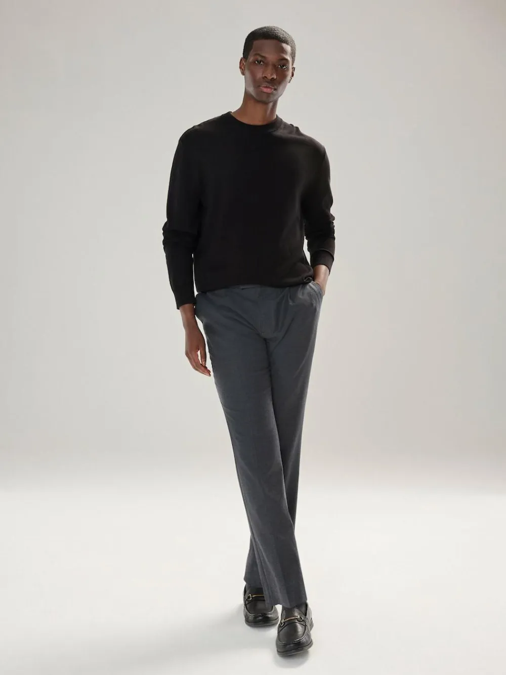 Next Plain Regular Fit Cotton Rich Crew Neck Jumper^ Nightwear|Knitwear