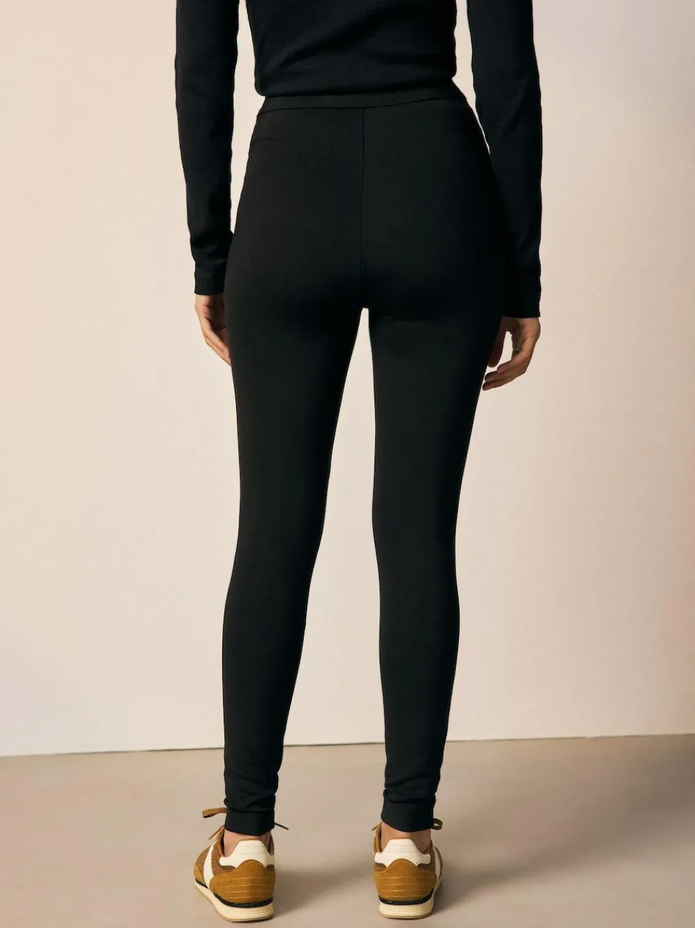 New Next Black Ponte Leggings 2 Pack