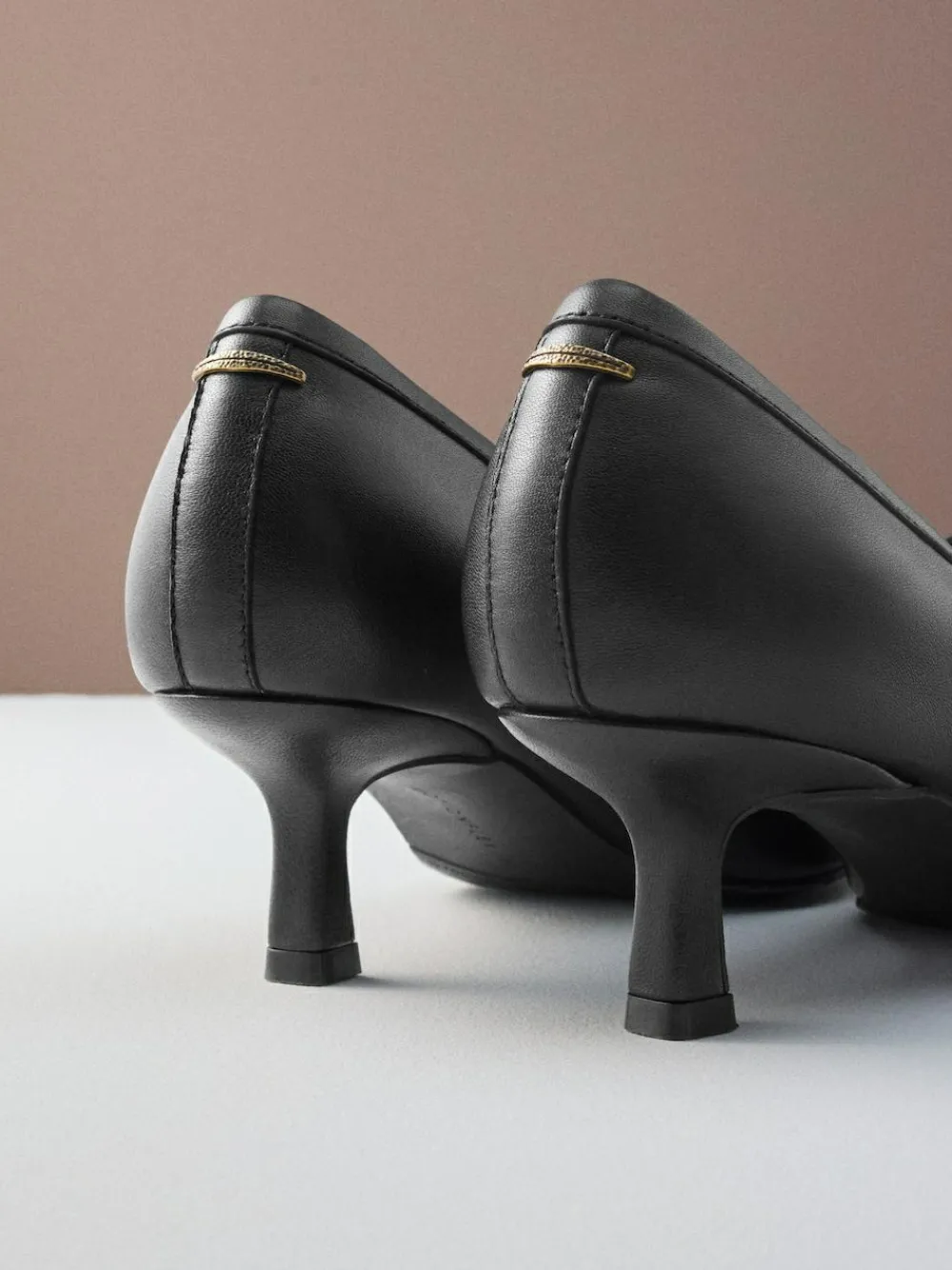 Next Premium Leather With Motionflex Point Toe Tassel Heels Loafers^Women Wide Fit & Extra Wide Fit|Heels