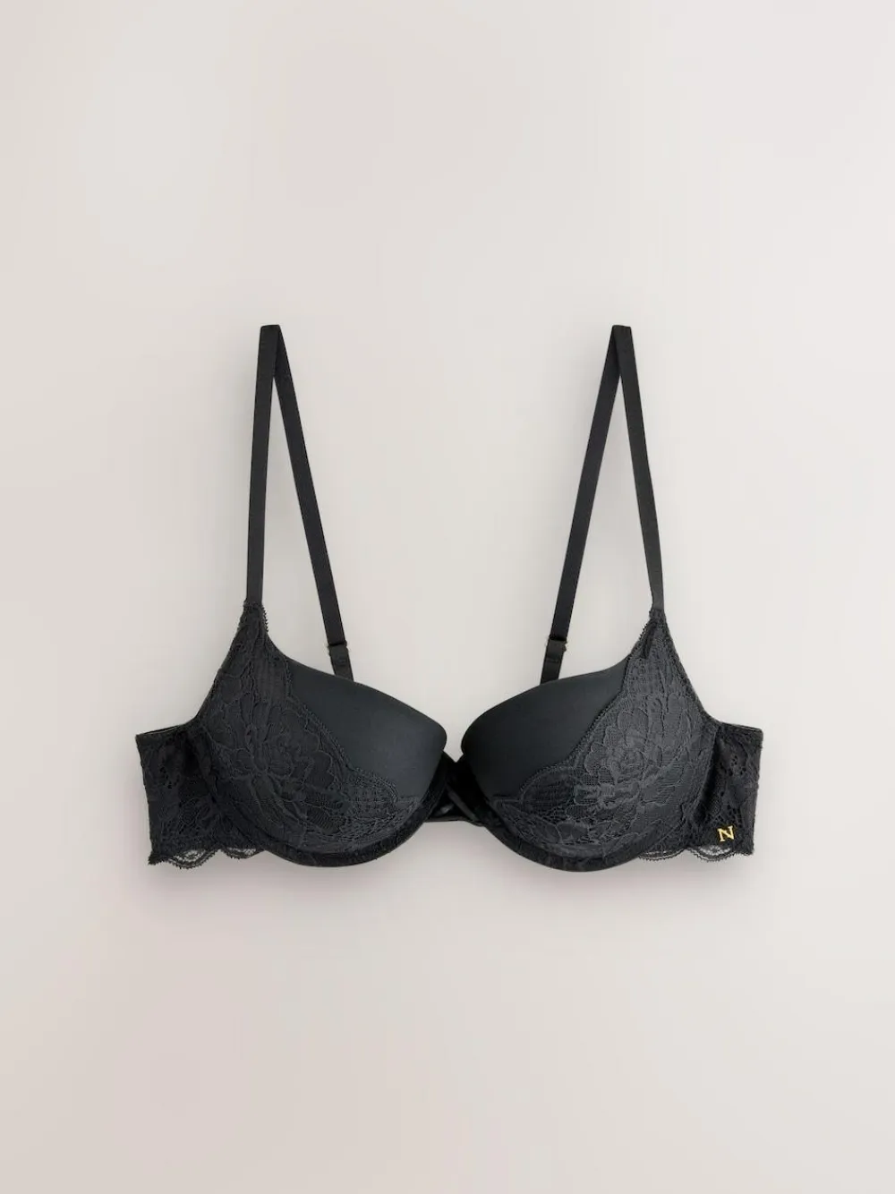 Next Black Push Up Pad Plunge A-D Wow Triple Boost Lace Multiway Bra^Women Bras