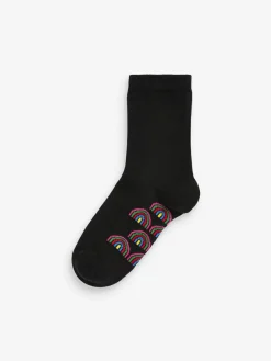 Next 5 Pack Cotton Rich Footbed Ankle School Socks^ Socks & Tights|Socks & Tights