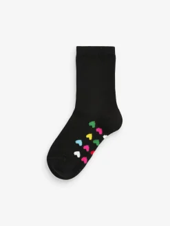 Next 5 Pack Cotton Rich Footbed Ankle School Socks^ Socks & Tights|Socks & Tights