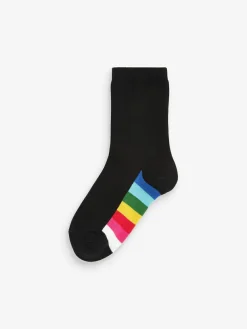 Next 5 Pack Cotton Rich Footbed Ankle School Socks^ Socks & Tights|Socks & Tights