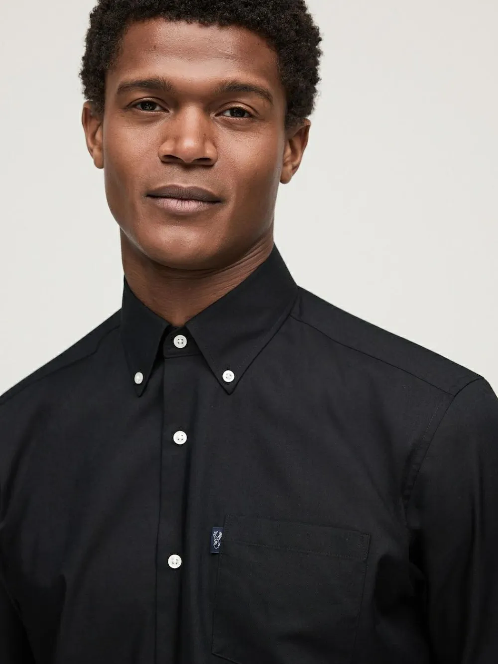 Outlet Next Black Regular Fit Button Down Easy Iron Oxford Shirt