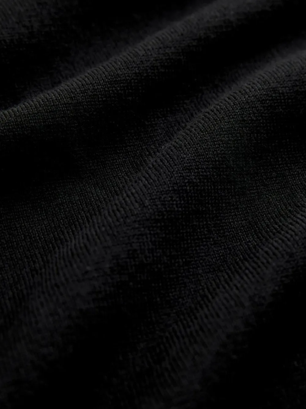 Next Regular Fit Cotton Rich Roll Neck Jumper Black