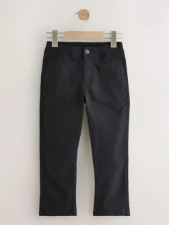 Next Black Regular Fit Elasticated Waist Chino Trousers (3-16yrs)^BOY Pants & Chinos|Occasionwear