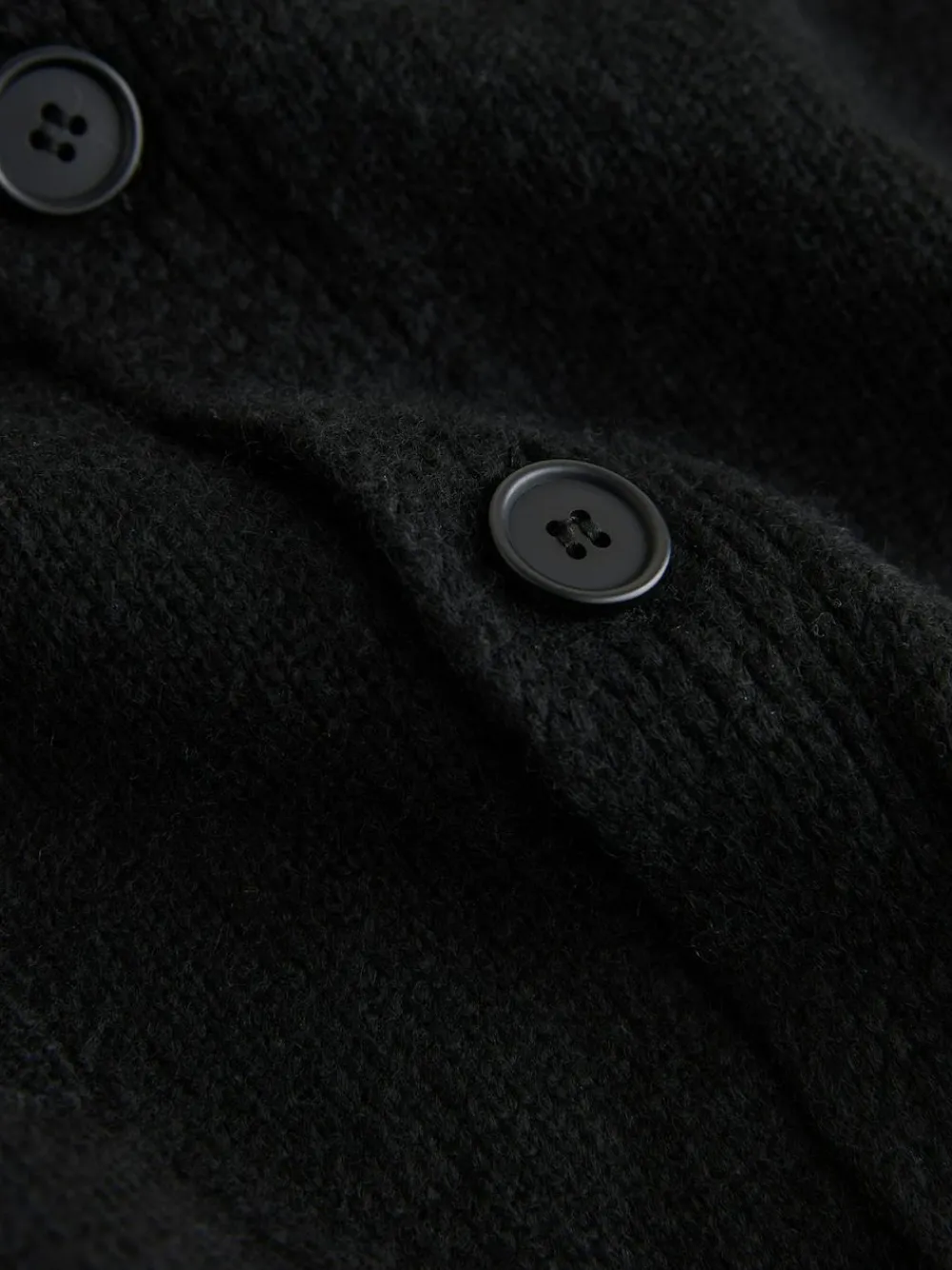 Sale Next Regular Fit Embroidered Chest Motif Cardigan Black