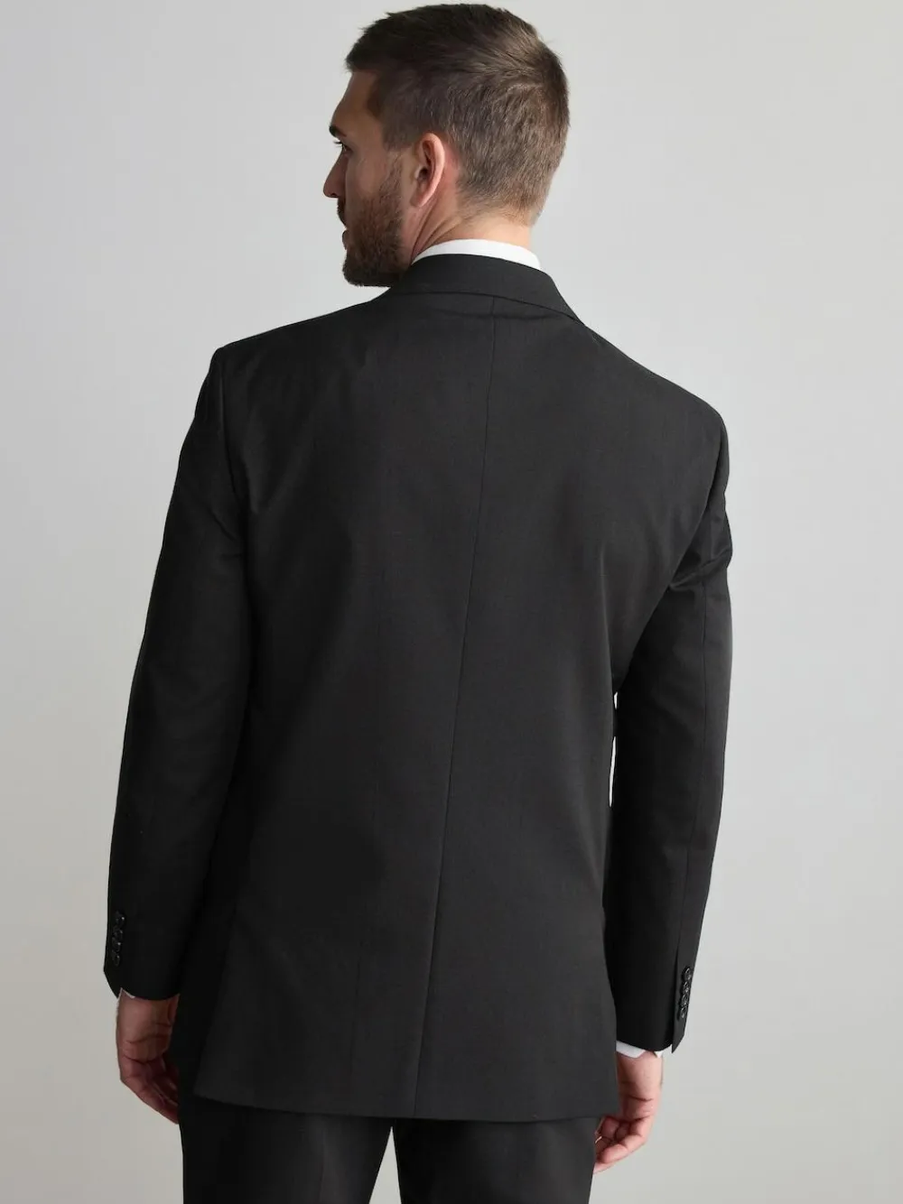 Next Regular Fit Signature Nova Fides 100% Italian Wool Suit Jacket^ Blazers & Formal Jackets|Black Suits