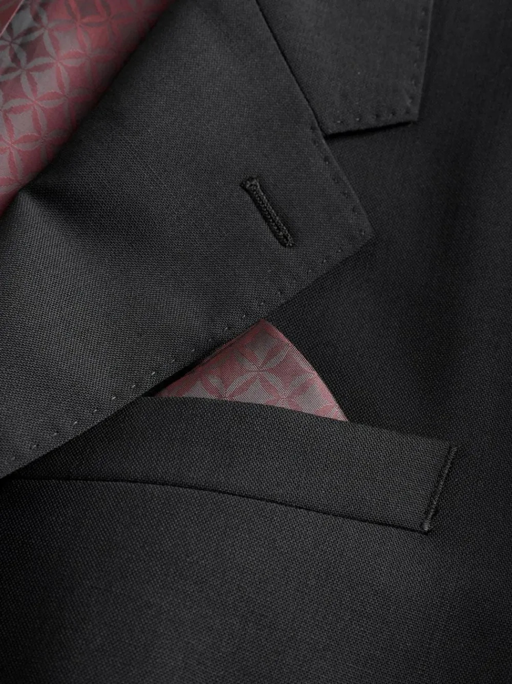 Next Regular Fit Signature Nova Fides 100% Italian Wool Suit Jacket^ Blazers & Formal Jackets|Black Suits