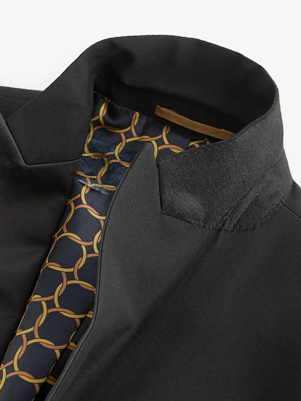 Next Black Regular Fit Tuxedo Suit Jacket