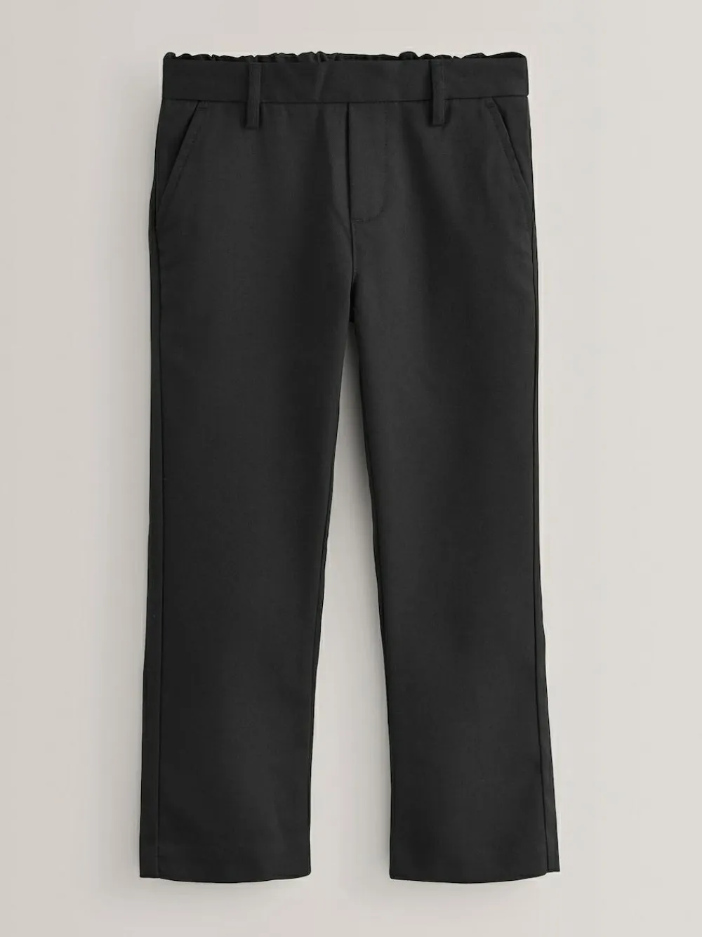 Best Next Regular Leg Pull On Waist School Trousers 2 Pack (3-17yrs) Black