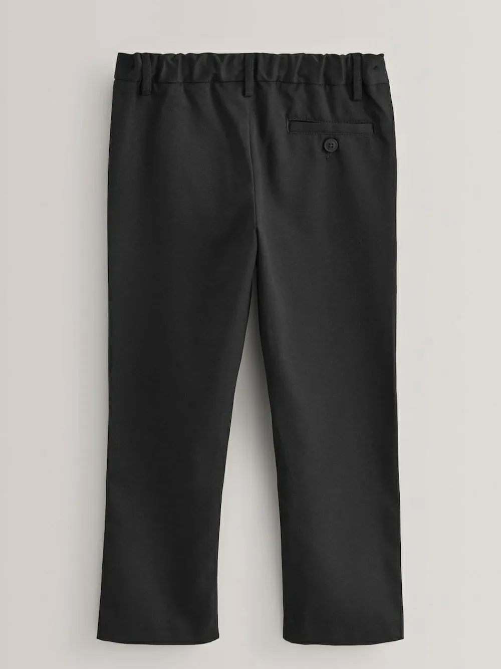 Best Next Regular Leg Pull On Waist School Trousers 2 Pack (3-17yrs) Black