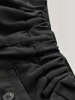 Best Next Regular Leg Pull On Waist School Trousers 2 Pack (3-17yrs) Black