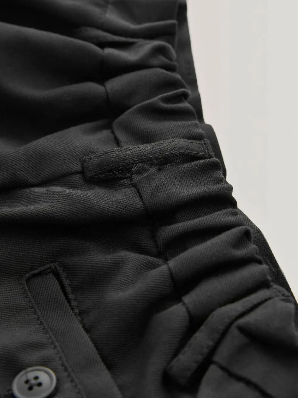 Best Next Regular Leg Pull On Waist School Trousers 2 Pack (3-17yrs) Black