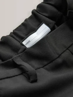 Best Next Regular Leg Pull On Waist School Trousers 2 Pack (3-17yrs) Black