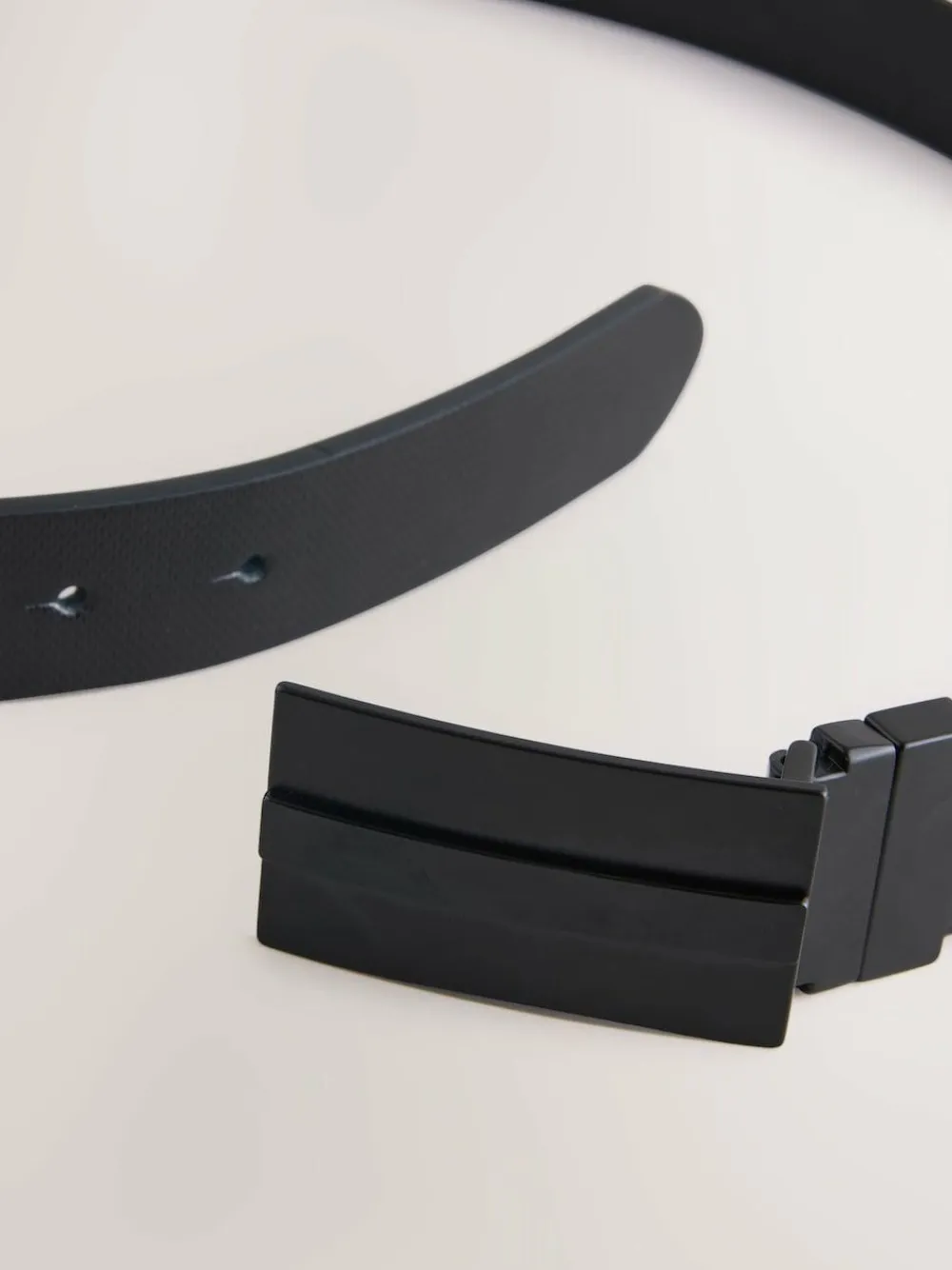 Next Black Reversible Plaque Belt^ Belts & Braces